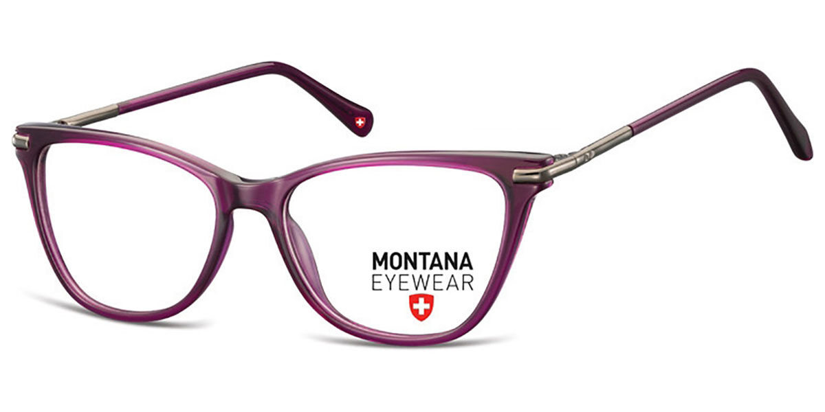 Image of Montana Eyewear MA51 MA51F 53 Purple Glasögon (Endast Båge) Män SEK