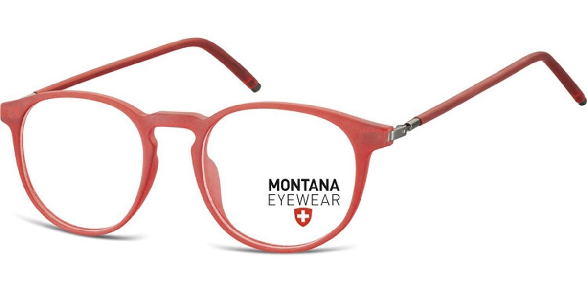 Image of Montana Eyewear MA53 MA53E 50 Röda Glasögon (Endast Båge) Män SEK