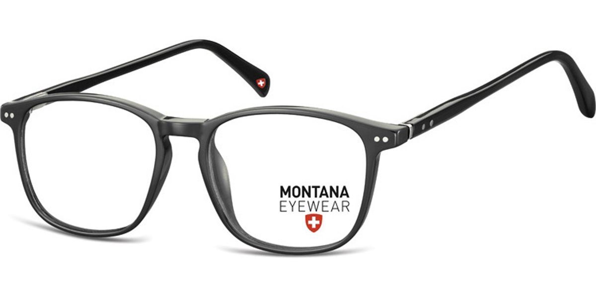 Image of Montana Eyewear MA55 MA55 53 Svarta Glasögon (Endast Båge) Män SEK