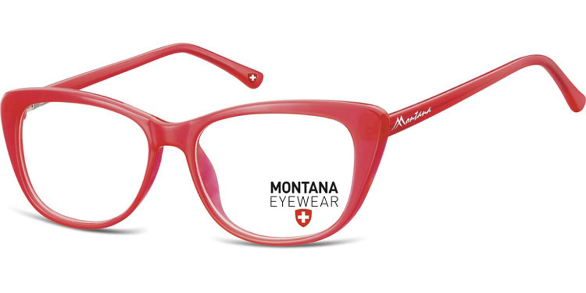Image of Montana Eyewear MA56 MA56A 54 Röda Glasögon (Endast Båge) Kvinna SEK
