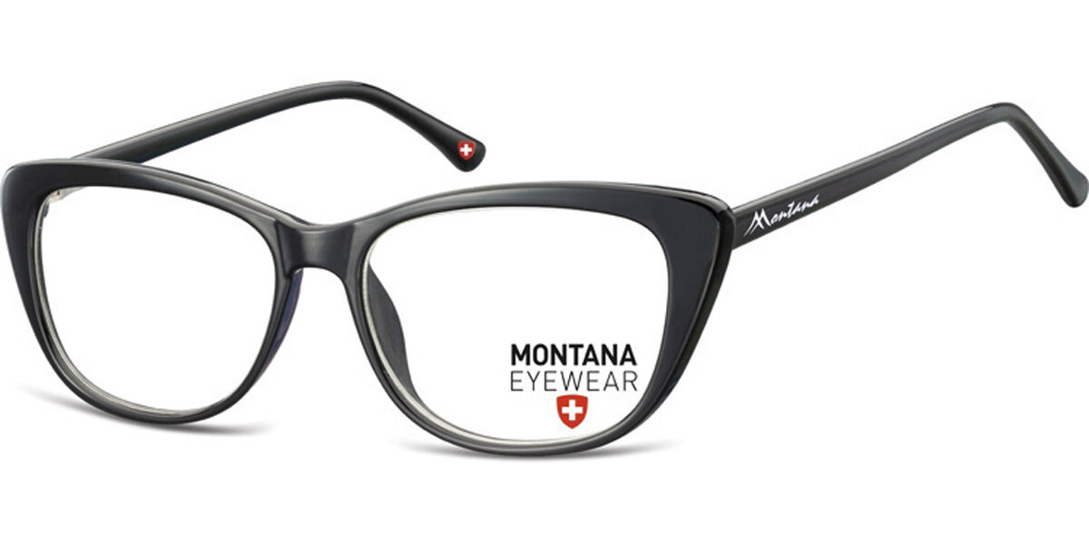 Image of Montana Eyewear MA56 MA56F 54 Svarta Glasögon (Endast Båge) Kvinna SEK