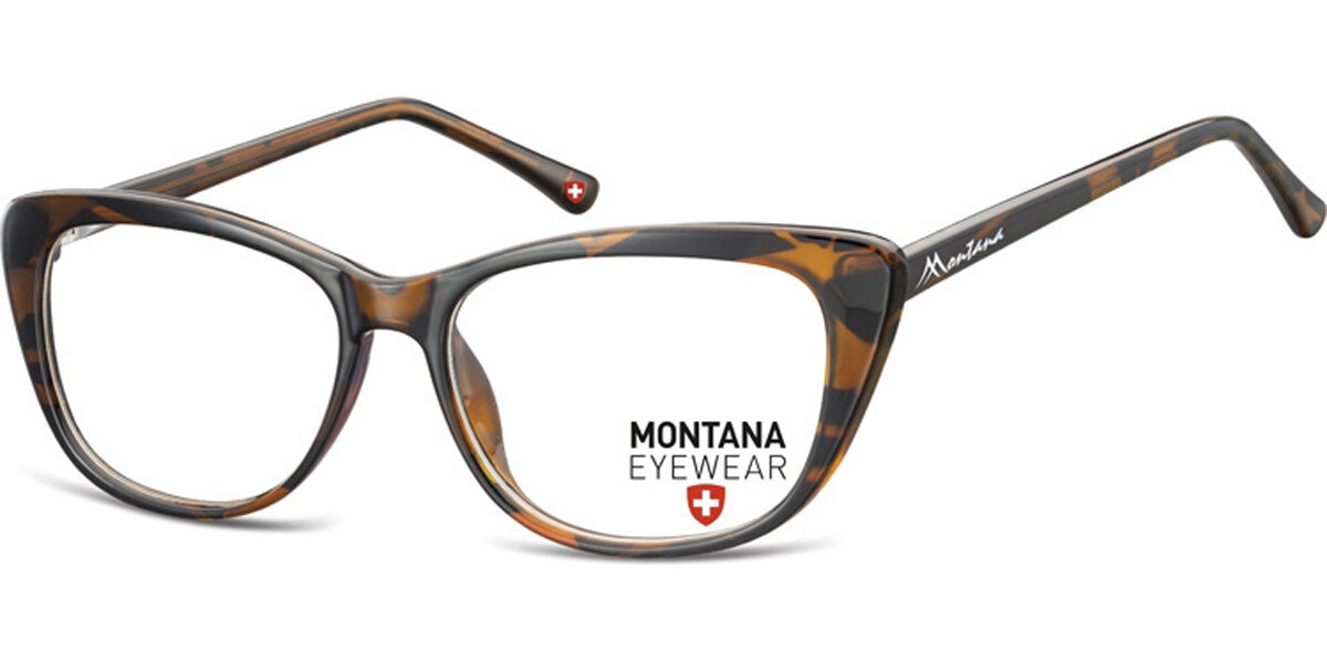 Image of Montana Eyewear MA56 MA56G 54 Sköldpaddemönstradeshell Glasögon (Endast Båge) Kvinna SEK