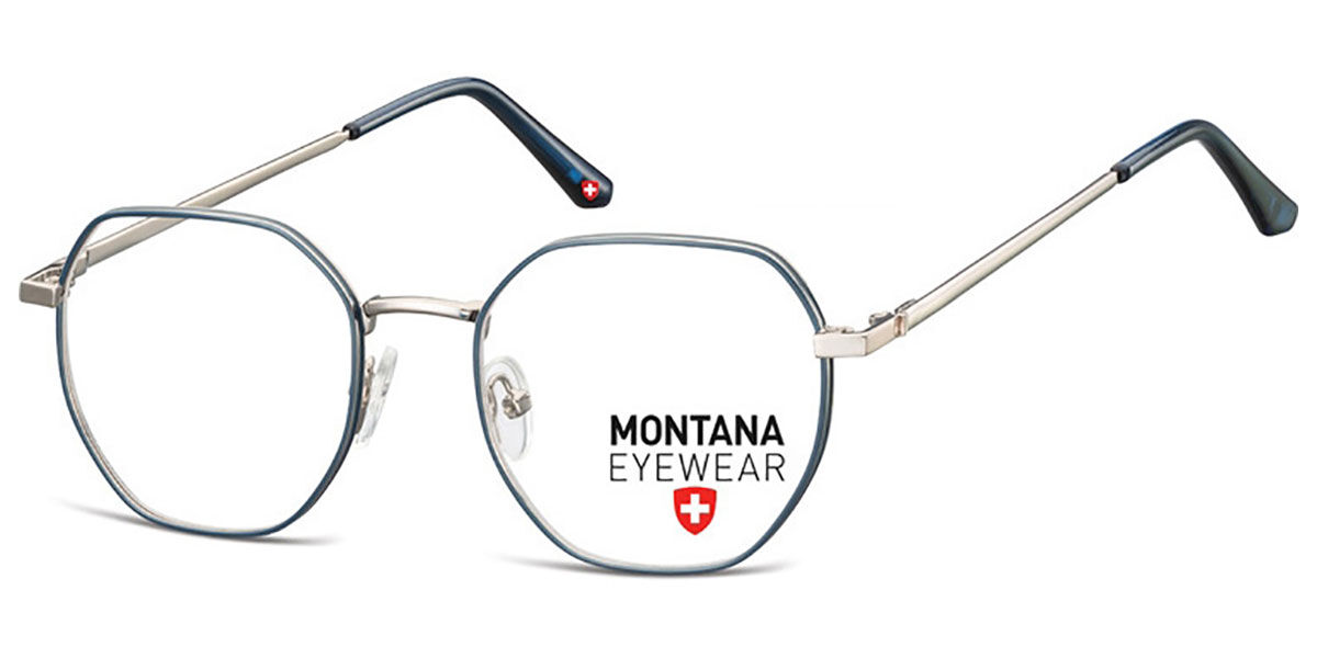 Image of Montana Eyewear MM585 MM585C 49 Blåa Glasögon (Endast Båge) Män SEK