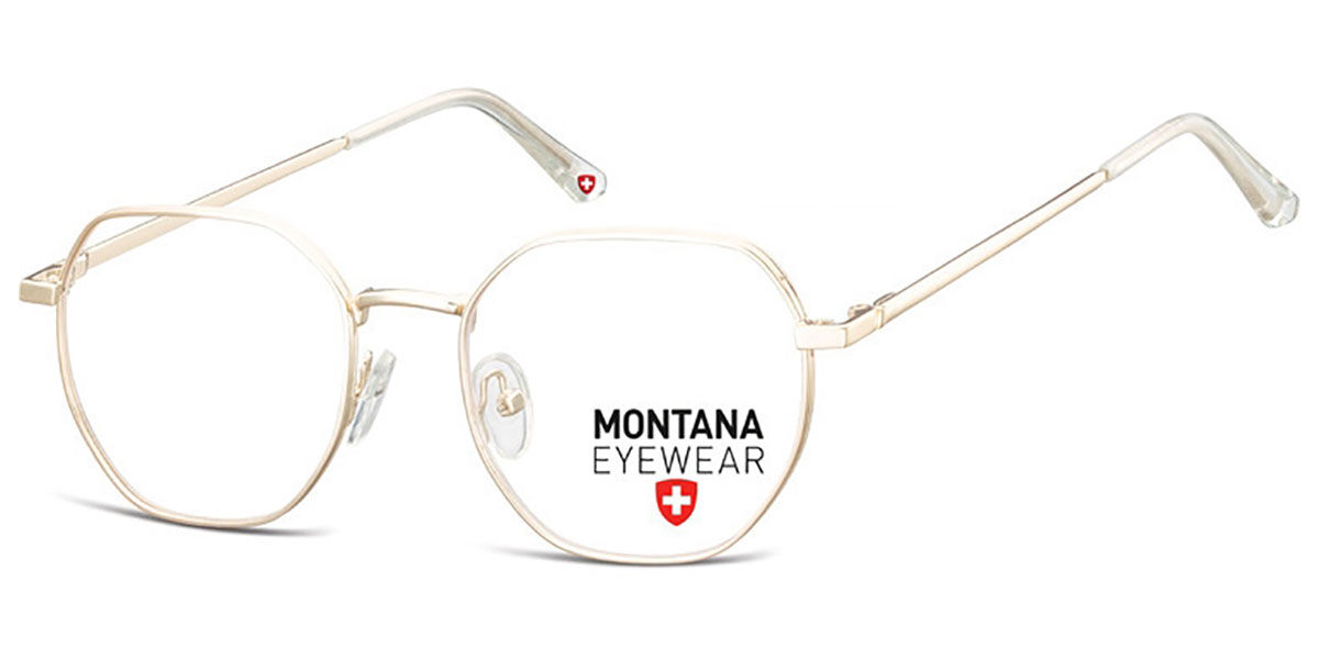 Image of Montana Eyewear MM585 MM585D 49 Guldiga Glasögon (Endast Båge) Män SEK