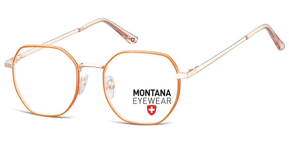 Image of Montana Eyewear MM585 MM585E 49 Guldiga Glasögon (Endast Båge) Män SEK
