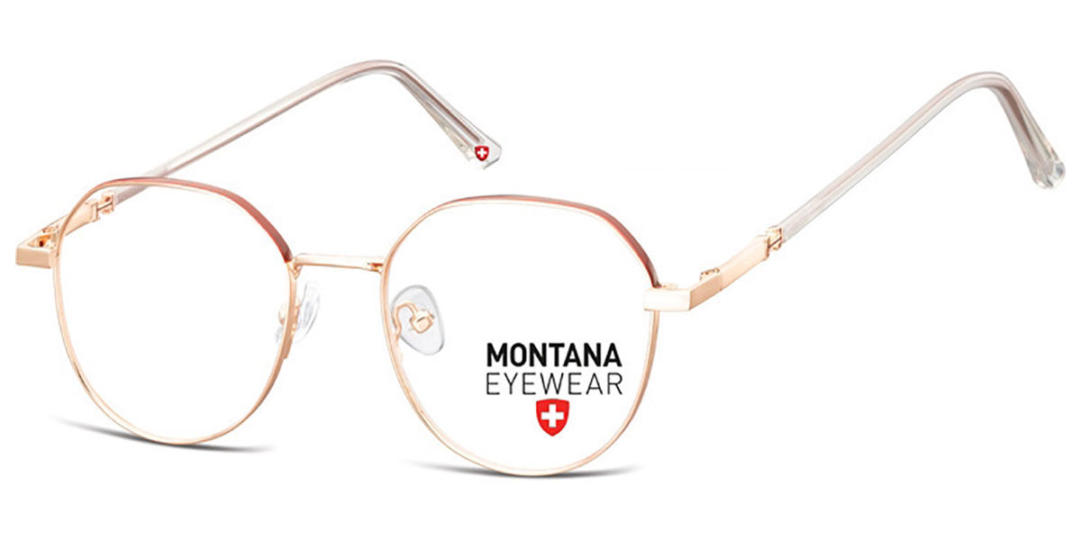 Image of Montana Eyewear MM586 MM586A 50 Guldiga Glasögon (Endast Båge) Män SEK