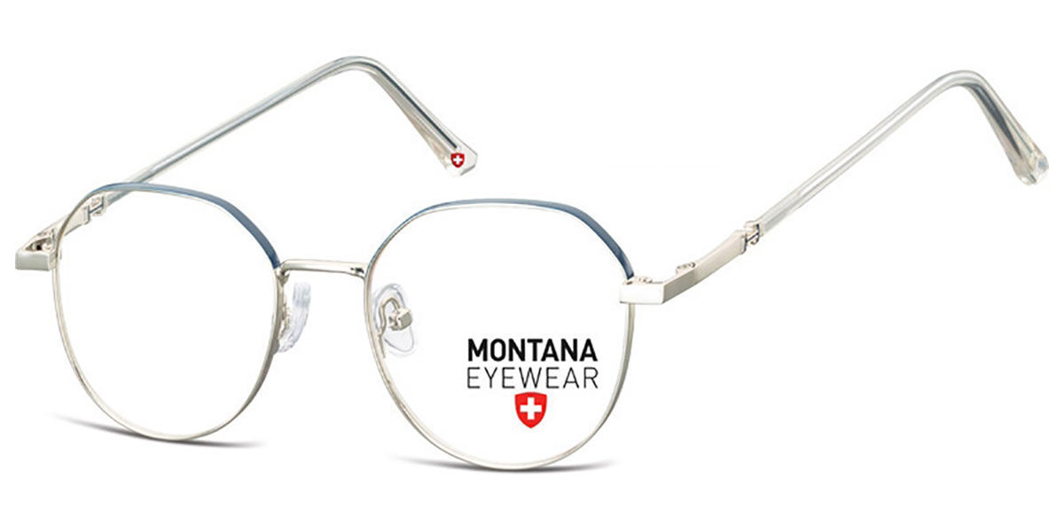Image of Montana Eyewear MM586 MM586E 50 Silvriga Glasögon (Endast Båge) Män SEK