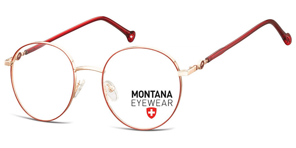 Image of Montana Eyewear MM587 MM587B 50 Guldiga Glasögon (Endast Båge) Män SEK