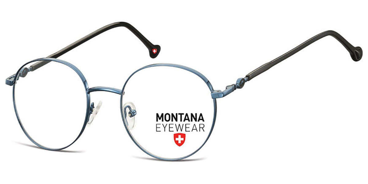 Image of Montana Eyewear MM587 MM587D 50 Blåa Glasögon (Endast Båge) Män SEK