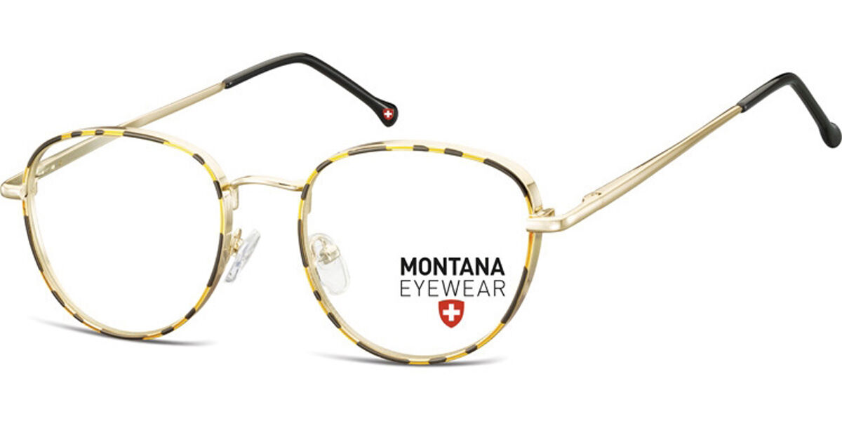 Image of Montana Eyewear MM589 MM589D 52 Sköldpaddemönstradeshell Glasögon (Endast Båge) Män SEK