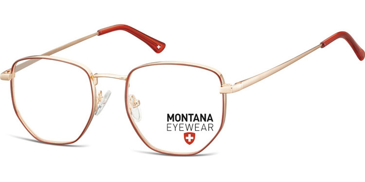 Image of Montana Eyewear MM590 MM590 52 Röda Glasögon (Endast Båge) Män SEK