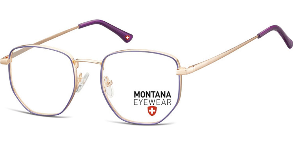 Image of Montana Eyewear MM590 MM590A 52 Purple Glasögon (Endast Båge) Män SEK