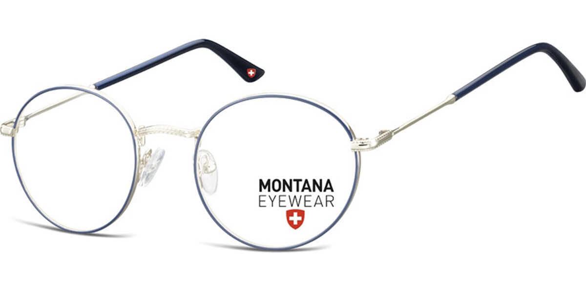 Image of Montana Eyewear MM591 MM591D 50 Blåa Glasögon (Endast Båge) Män SEK