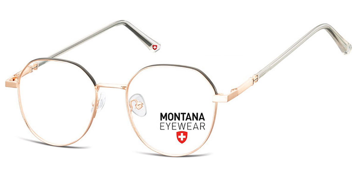 Image of Montana Gafas Recetadas MM586 MM586B Gafas Recetadas para Hombre Dorados ESP