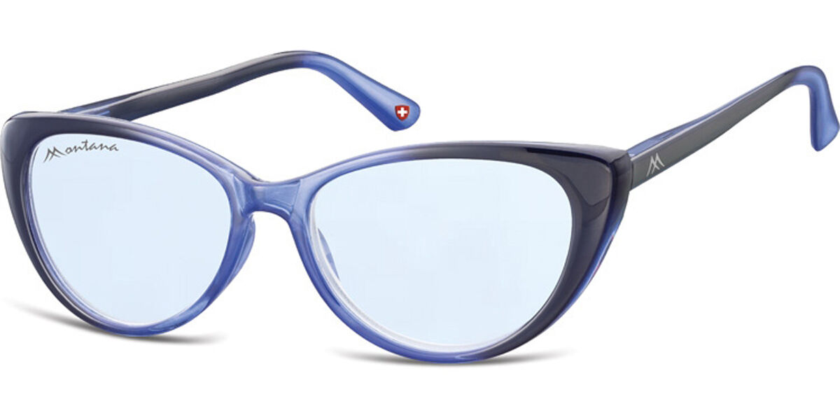 Image of Montana Gafas Recetadas MS43 MS43A Gafas de Sol para Mujer Azules ESP