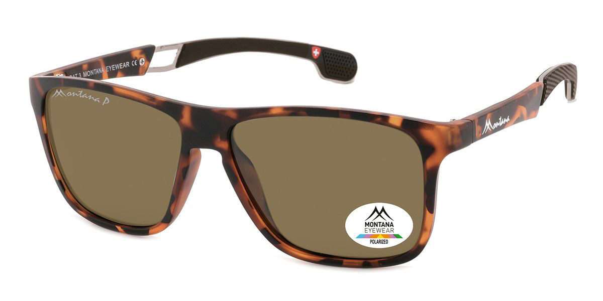 Image of Montana Gafas Recetadas SP320 Polarized SP320D Gafas de Sol para Hombre Careyshell ESP