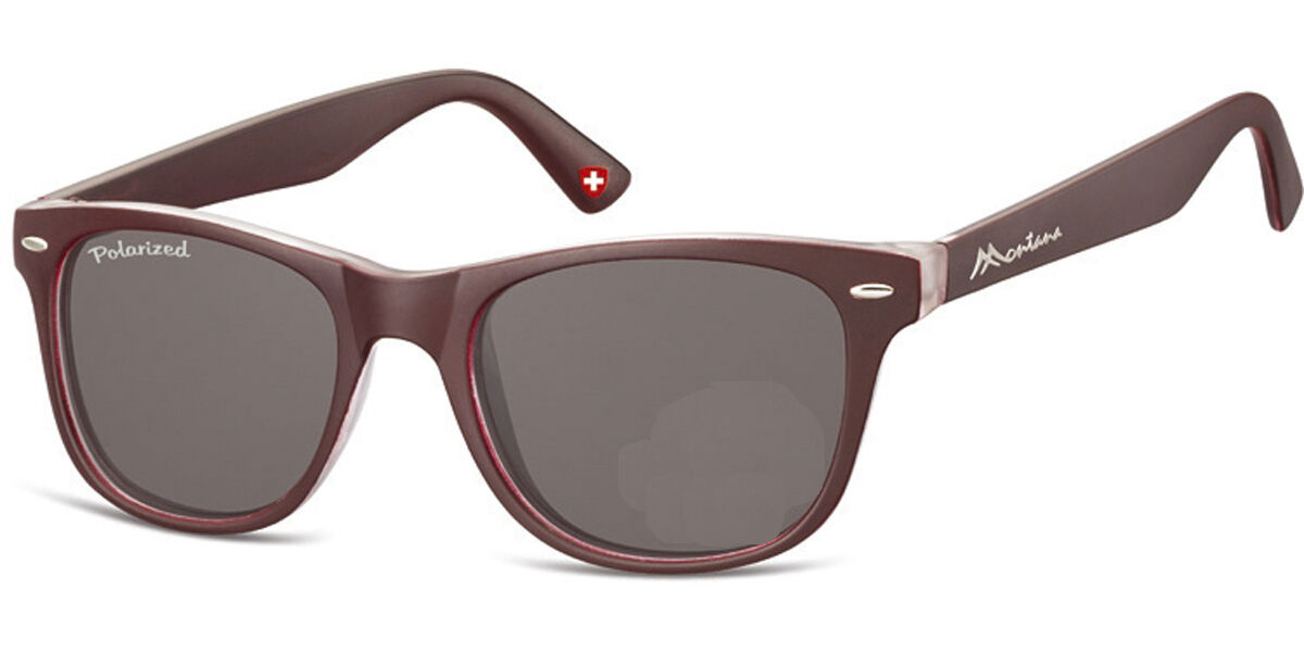 Image of Montana Lunettes MP10 MP10E 53 Lunettes De Soleil Homme Bordeaux FR