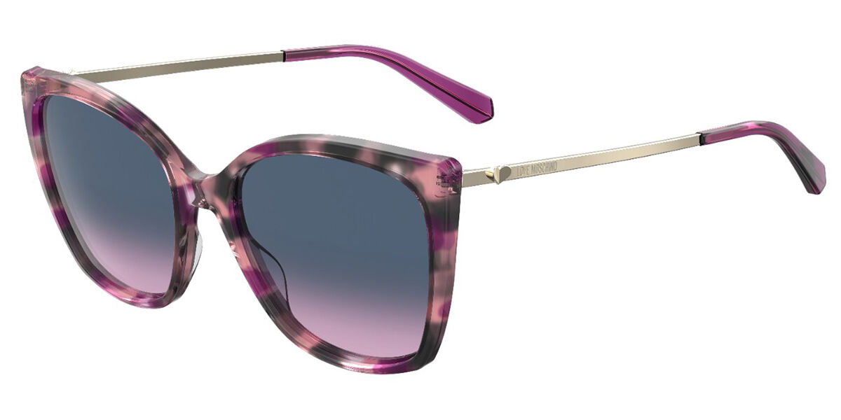 Image of Moschino Love MOL018/S AY0/I4 55 Lunettes De Soleil Femme Purple FR
