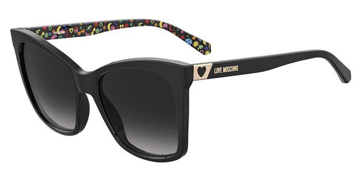 Image of Moschino Love MOL034/S 807/9O 55 Lunettes De Soleil Femme Noires FR