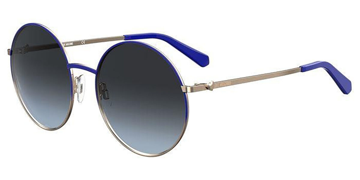 Image of Moschino Love MOL037/S PJP/GB 55 Lunettes De Soleil Femme Bleues FR