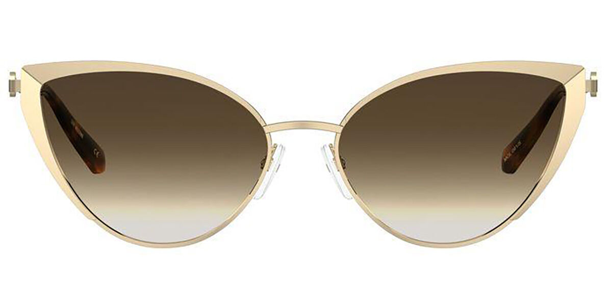 Image of Moschino Love MOL061/S J5G/HA 56 Lunettes De Soleil Femme Dorées FR