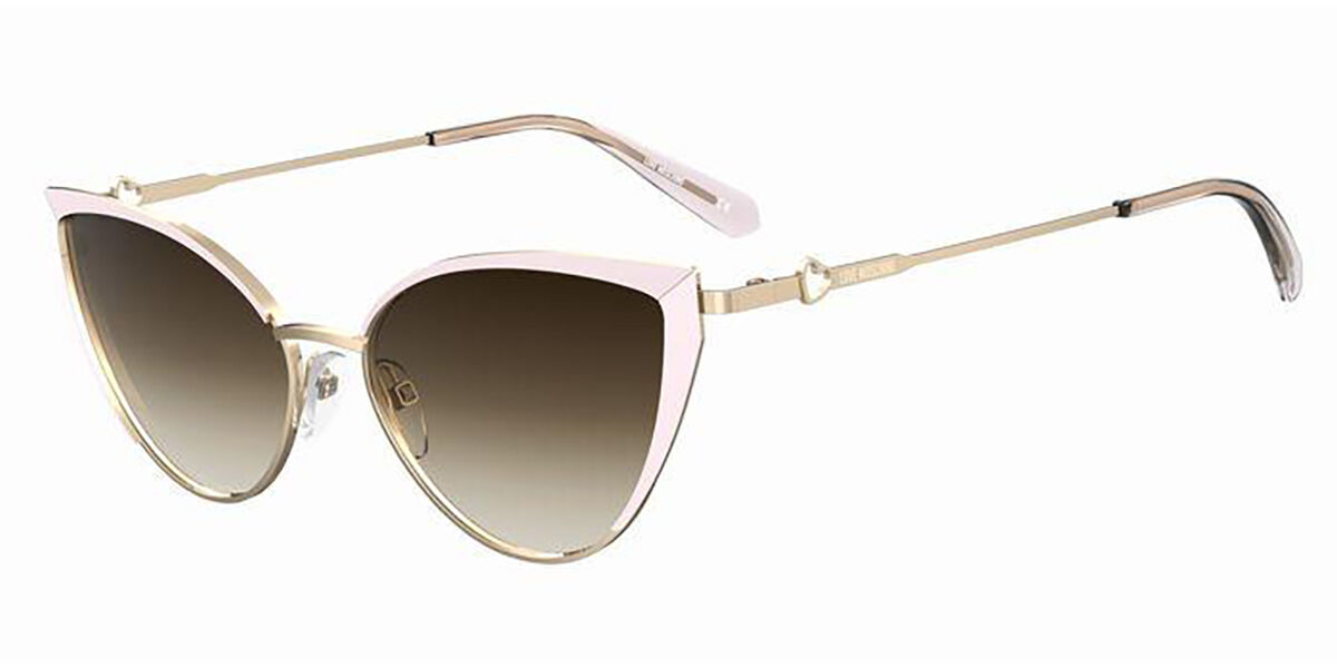 Image of Moschino Love MOL061/S S45/HA 56 Lunettes De Soleil Femme Dorées FR