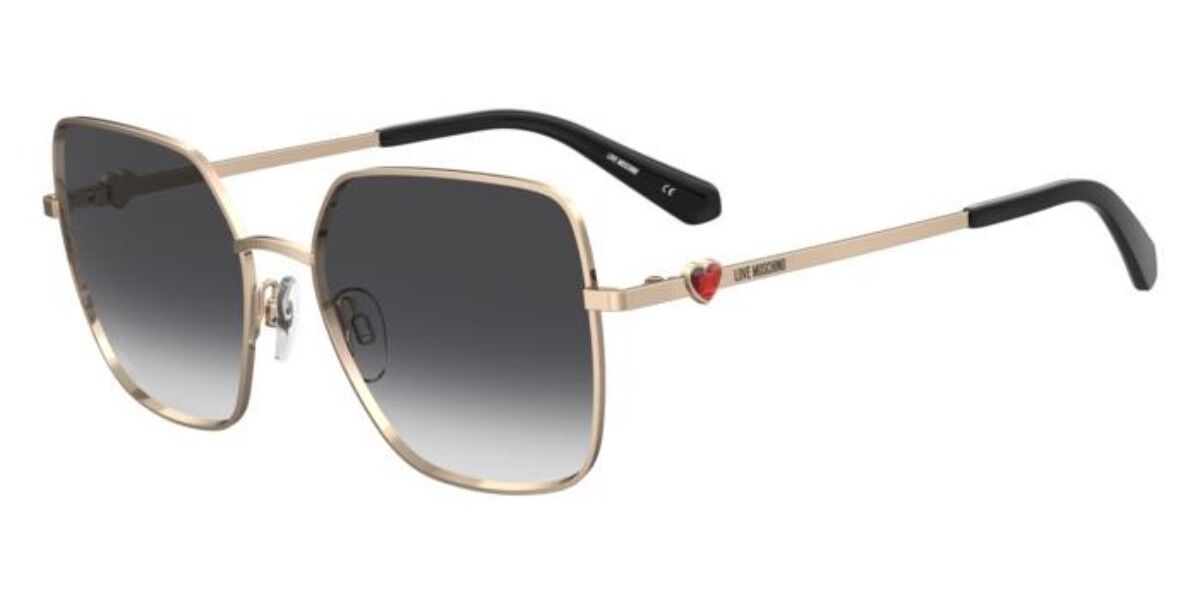 Image of Moschino Love MOL075/S 000/9O 56 Lunettes De Soleil Femme Dorées FR