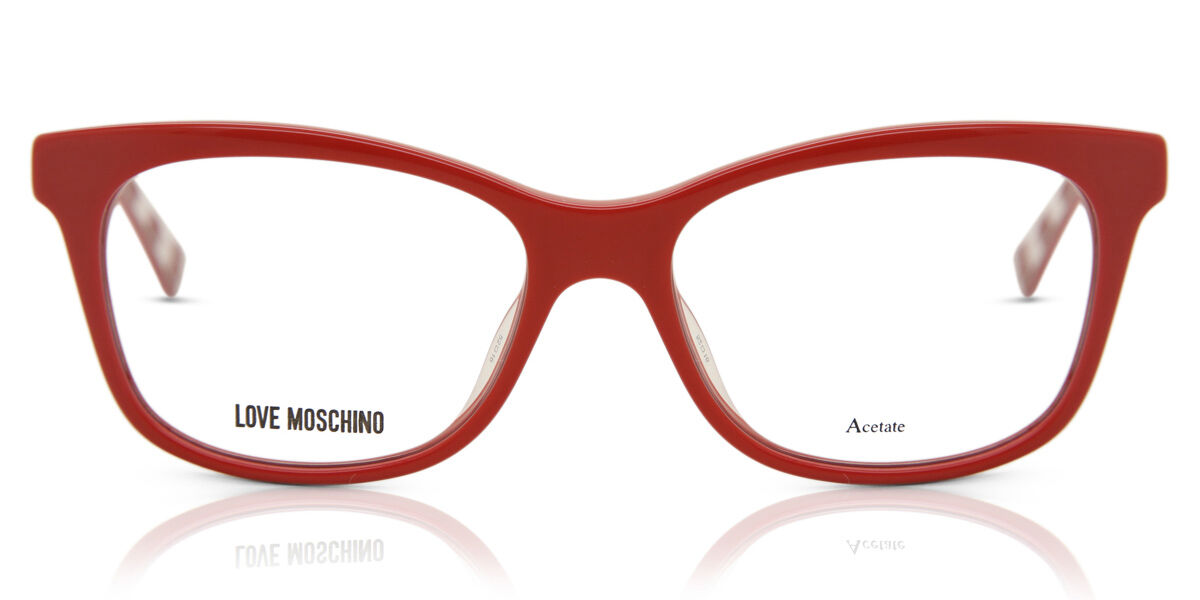 Image of Moschino Love MOL515 C9A 52 Czerwone Damskie Okulary Korekcyjne PL