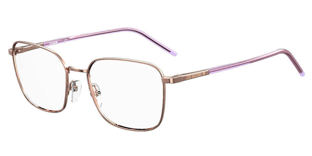 Image of Moschino Love MOL562 DDB 53 Zlote Damskie Okulary Korekcyjne PL