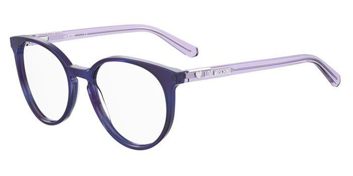 Image of Moschino Love MOL565 HKZ Óculos de Grau Purple Feminino BRLPT