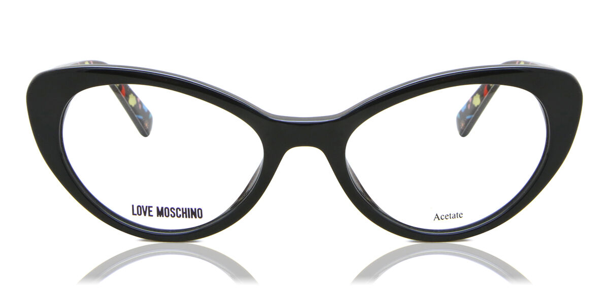 Image of Moschino Love MOL577 807 Óculos de Grau Pretos Feminino PRT