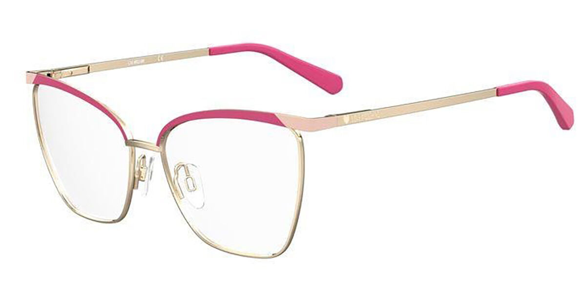 Image of Moschino Love MOL596 88G Gafas Recetadas para Mujer Dorados ESP