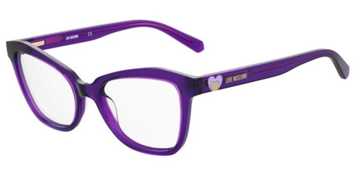 Image of Moschino Love MOL604 B3V 52 Purple Glasögon (Endast Båge) Kvinna SEK