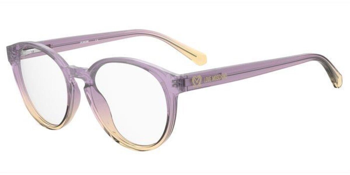 Image of Moschino Love MOL626 789 Gafas Recetadas para Mujer Amarillas ESP