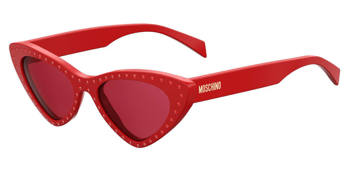 Image of Moschino MOS006/S C9A/4S 52 Lunettes De Soleil Femme Rouges FR