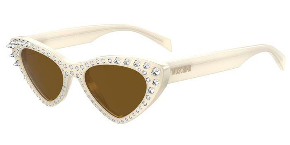 Image of Moschino MOS006/S/STR SZJ/70 52 Lunettes De Soleil Femme Blanches FR