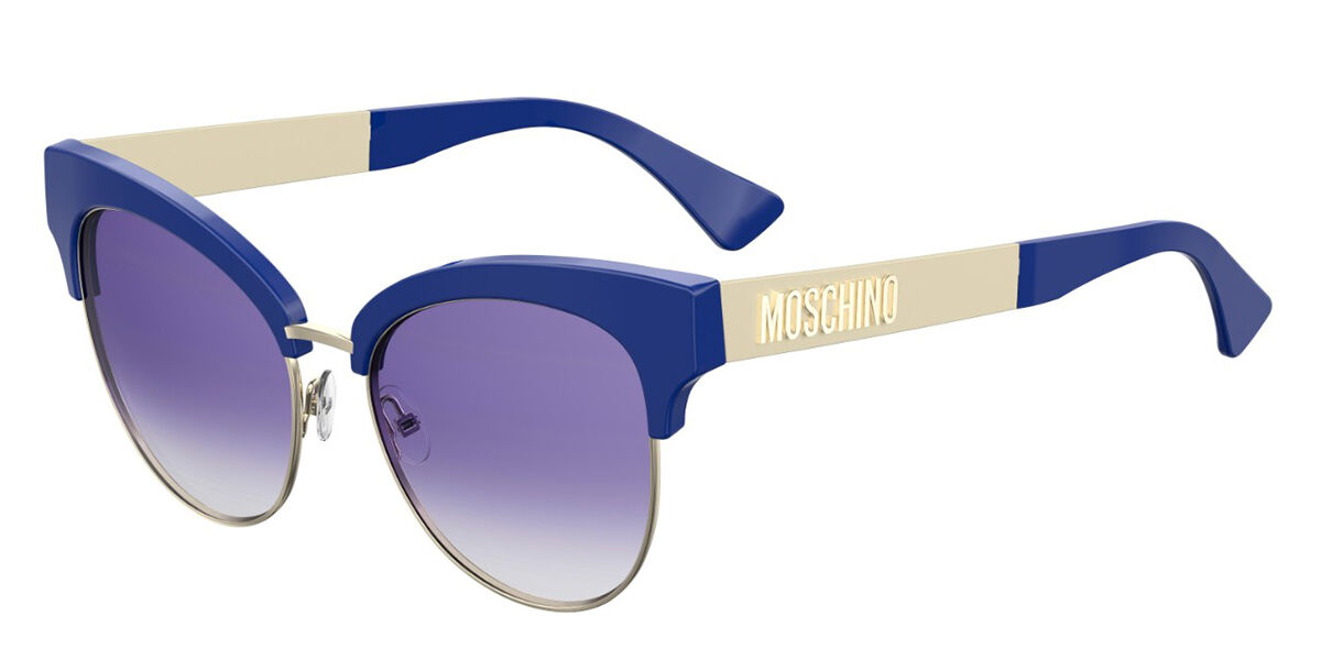 Image of Moschino MOS038/S PJP/DG 55 Lunettes De Soleil Femme Bleues FR