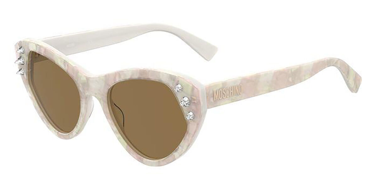 Image of Moschino MOS108/S SZJ/70 Óculos de Sol Brancos Feminino PRT