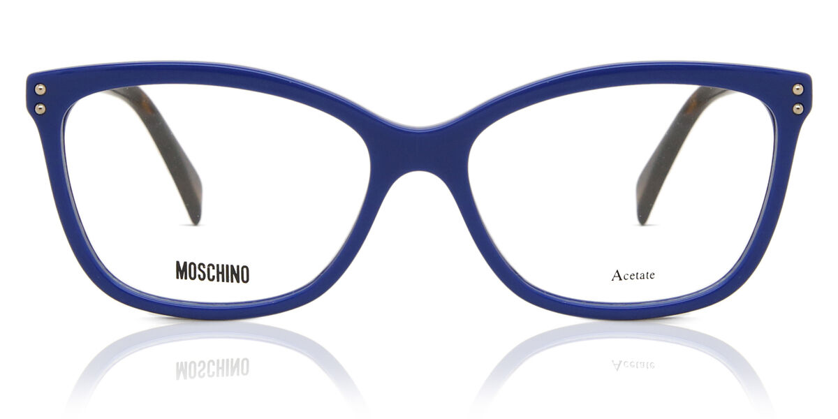 Image of Moschino MOS504 Formato Asiático PJP Óculos de Grau Azuis Feminino BRLPT