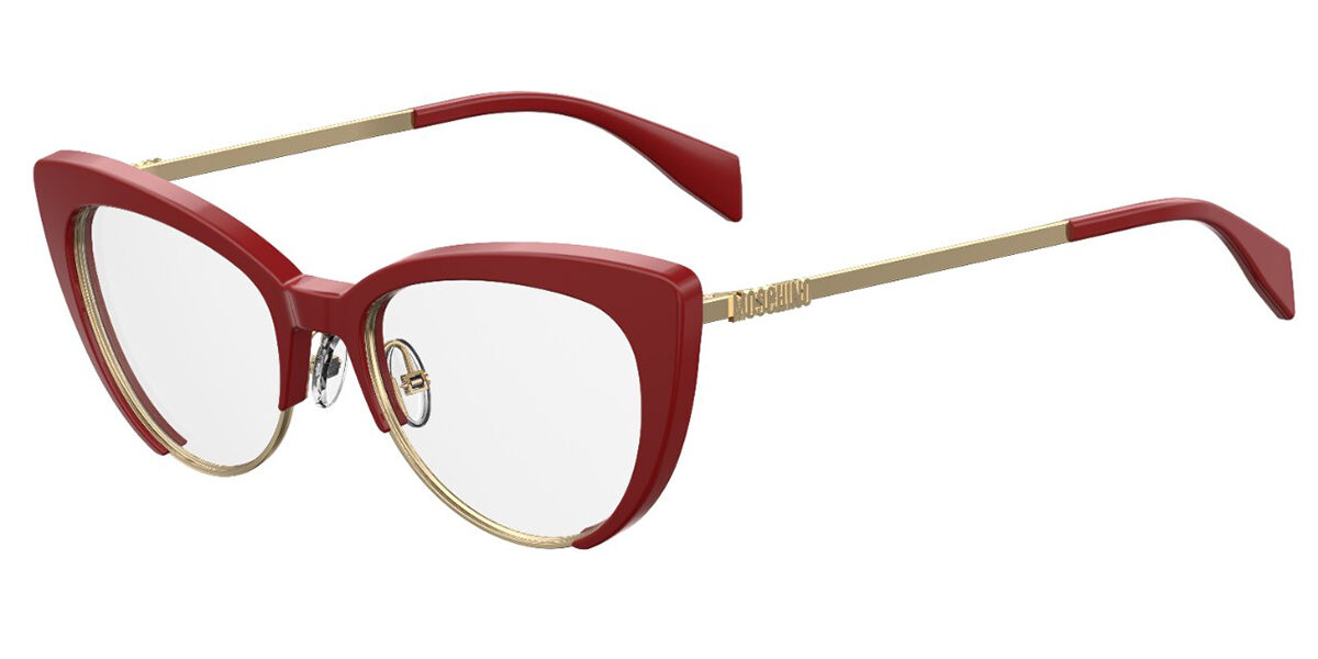 Image of Moschino MOS521 C9A 51 Czerwone Damskie Okulary Korekcyjne PL