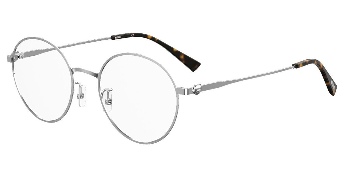 Image of Moschino MOS565/F Asian Fit 010 Óculos de Grau Prata Feminino PRT