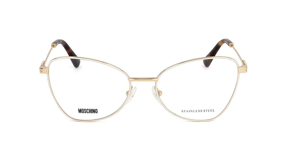 Image of Moschino MOS574 SZJ Óculos de Grau Brancos Feminino BRLPT