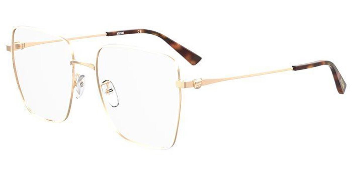 Image of Moschino MOS577/G Asian Fit 000 Óculos de Grau Dourados Feminino PRT