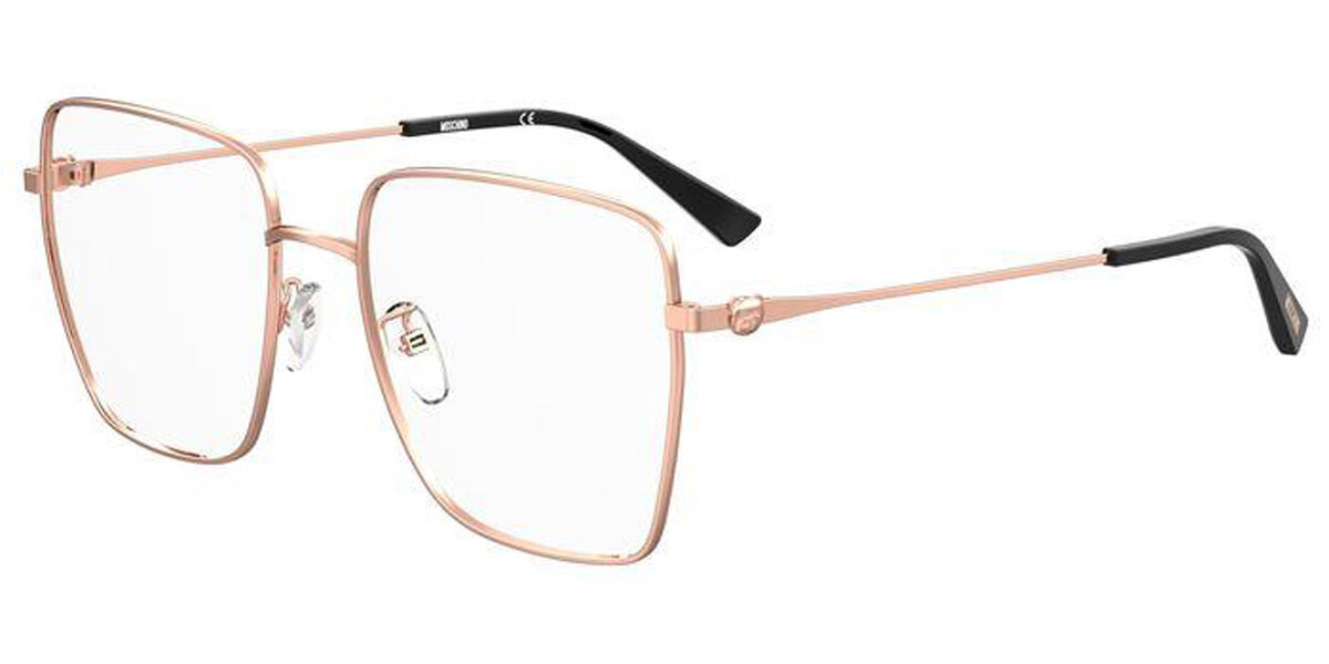 Image of Moschino MOS577/G Asian Fit DDB 56 Złote Damskie Okulary Korekcyjne PL