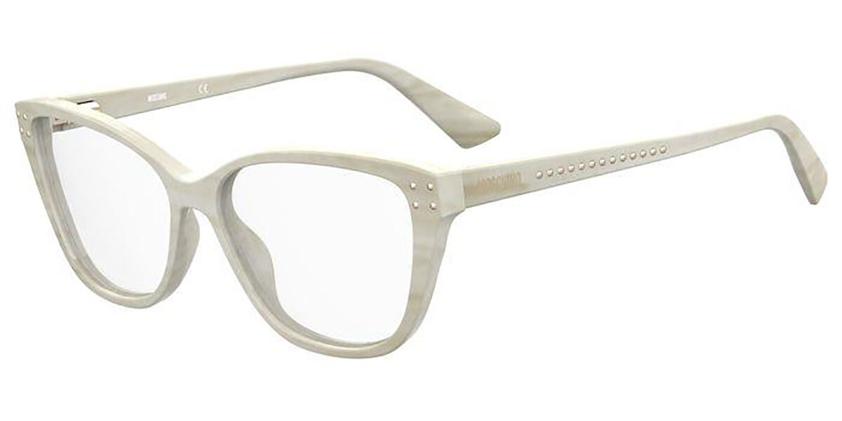 Image of Moschino MOS583 YNA 54 Lunettes De Vue Femme Blanches (Seulement Monture) FR