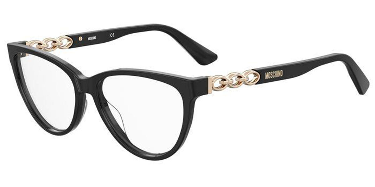 Image of Moschino MOS589 807 Óculos de Grau Pretos Feminino PRT