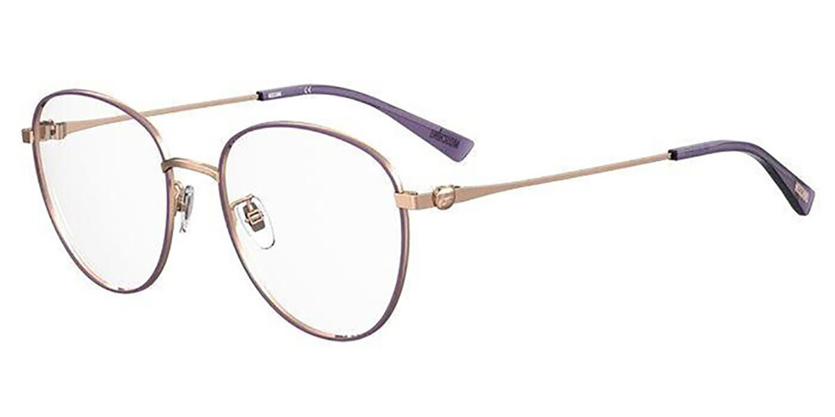 Image of Moschino MOS591/F Asian Fit 12L Óculos de Grau Dourados Feminino PRT