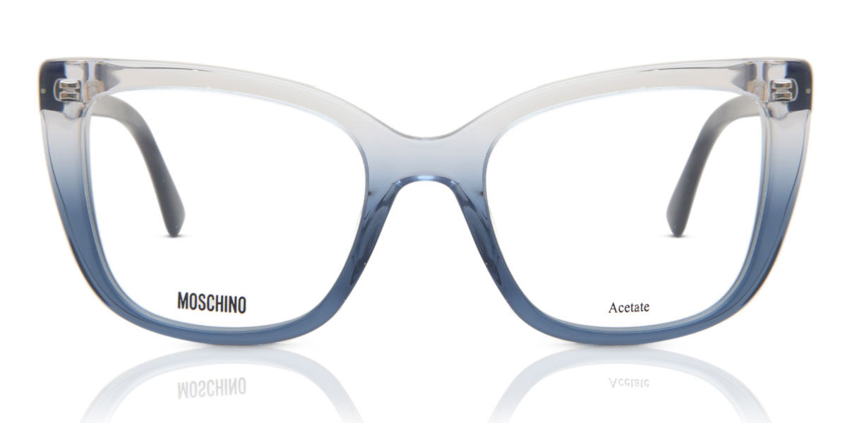 Image of Moschino MOS603 QM4 Óculos de Grau Azuis Feminino BRLPT