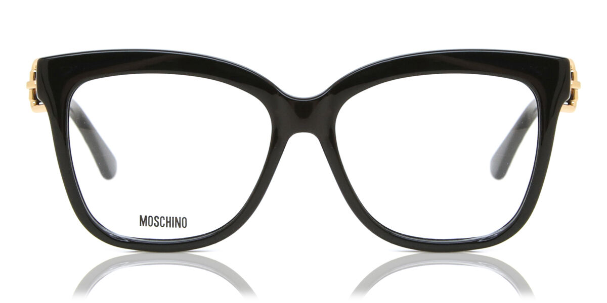 Image of Moschino MOS609 807 Óculos de Grau Pretos Feminino BRLPT