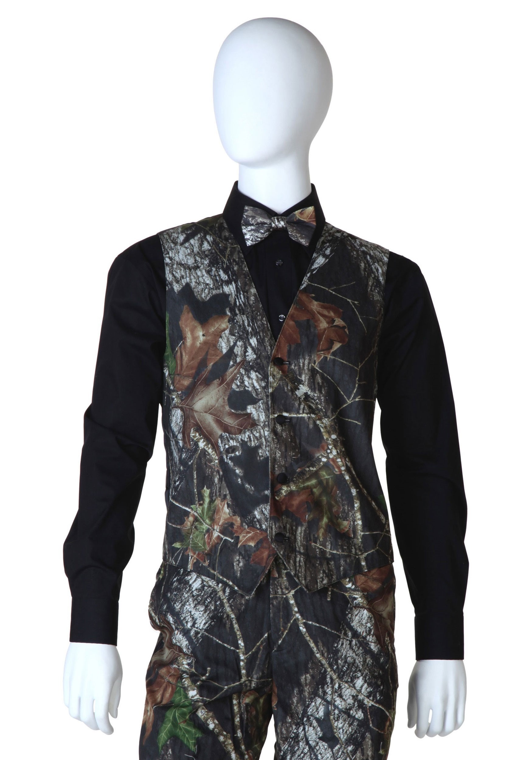Image of Mossy Oak Camo Tuxedo Vest | Camo Vest Mens | Exclusive ID MOS2123-2X